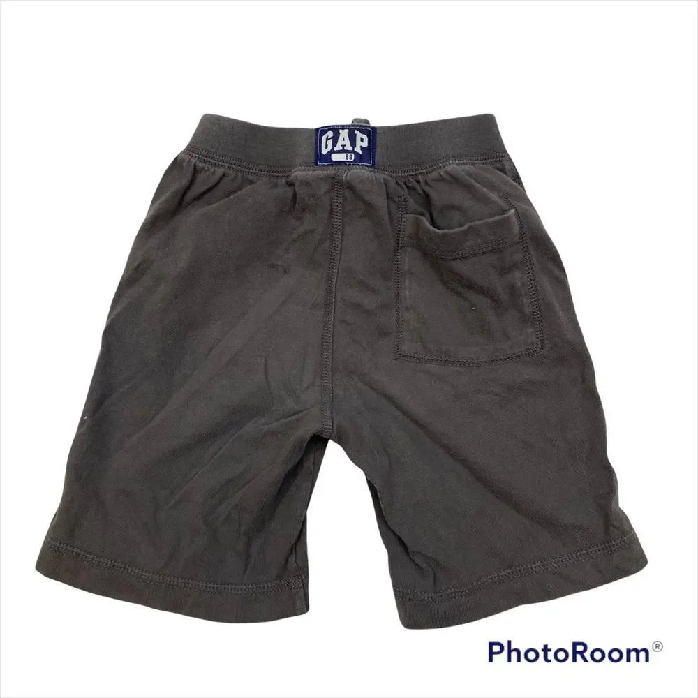 Two Pairs Boys Baby Gap Casual‎ Shorts Both Size 4 Grey and Blue and White Plaid